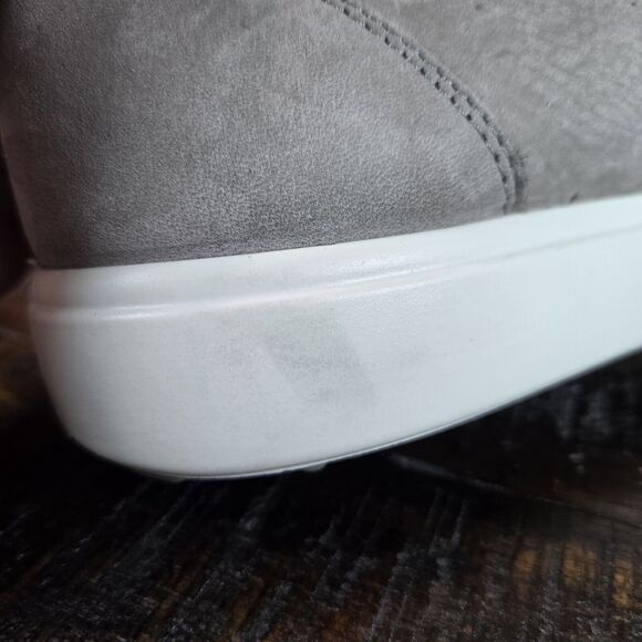 Ecco Gray Ankle Boots with Side Zipper - Picture 14 of 14